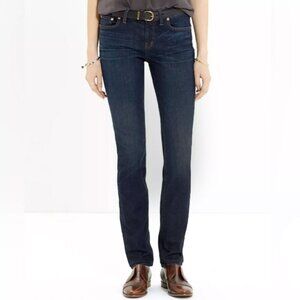Madewell ALLEY Straight Jeans Mid Rise Slim Dark Wash Stretch Classic